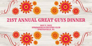 21st Annual Great Guys dinner - animated flowers
